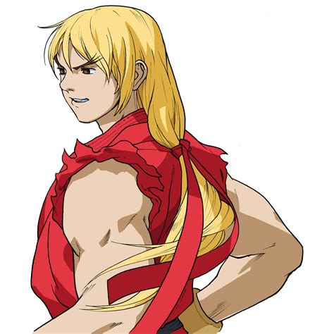 ken street fighter alpha|ken masters black hair.